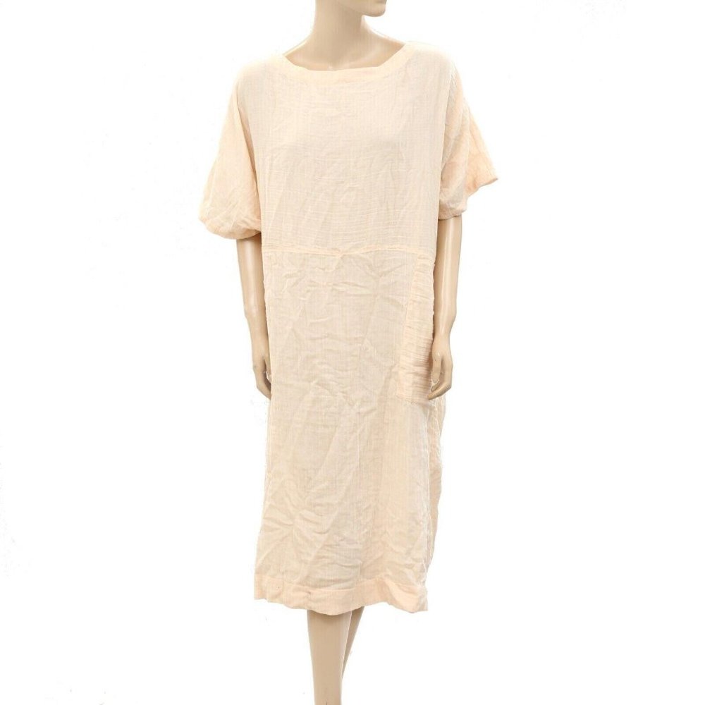 Free People Endless Summer Midi Dress Kaftan Kimono Cotton Oversized M - Picture 1 of 4